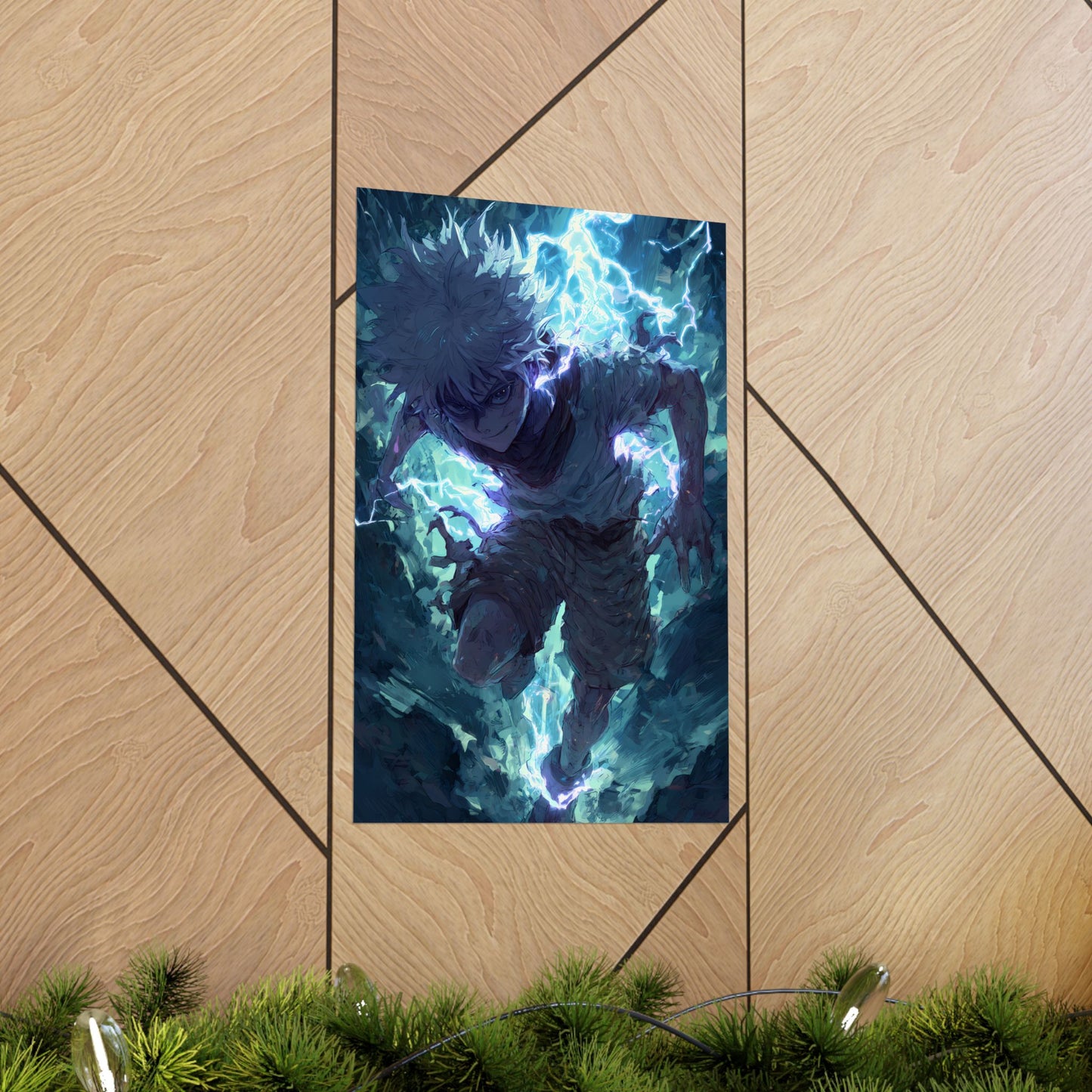 Killua Zoldyck, Hunter X Hunter Anime Matte Vertical Poster Wall Art