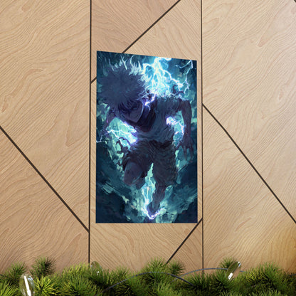 Killua Zoldyck, Hunter X Hunter Anime Matte Vertical Poster Wall Art