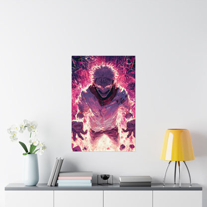 Ryomen Sukuna, Jujutsu Kaisen Anime Fan Art Vertical Poster Wall Art
