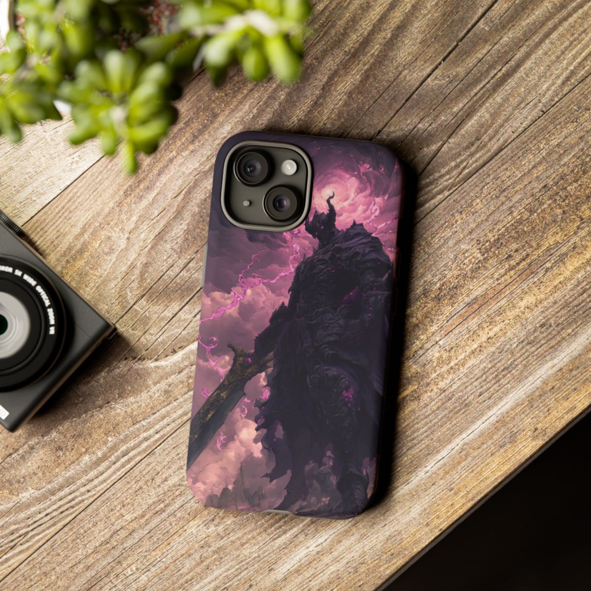 Dark Elemental Knight, Original Anime Art Tough Case for iPhone®
