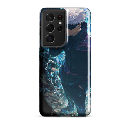 Gojo Satoru Tough case for Samsung, Jujutsu Kaisen Anime Fan Art - Chromavolt