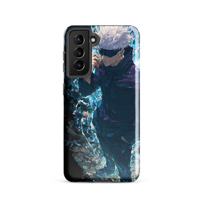 Gojo Satoru Tough case for Samsung, Jujutsu Kaisen Anime Fan Art - Chromavolt