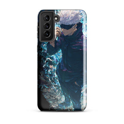 Gojo Satoru Tough case for Samsung, Jujutsu Kaisen Anime Fan Art - Chromavolt