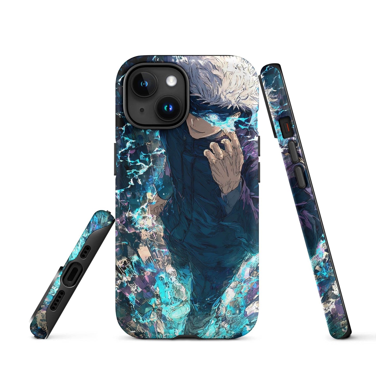Jujutsu Kaisen Gojo Satoru Tough Case for iPhone, Anime Fan Art - Chromavolt