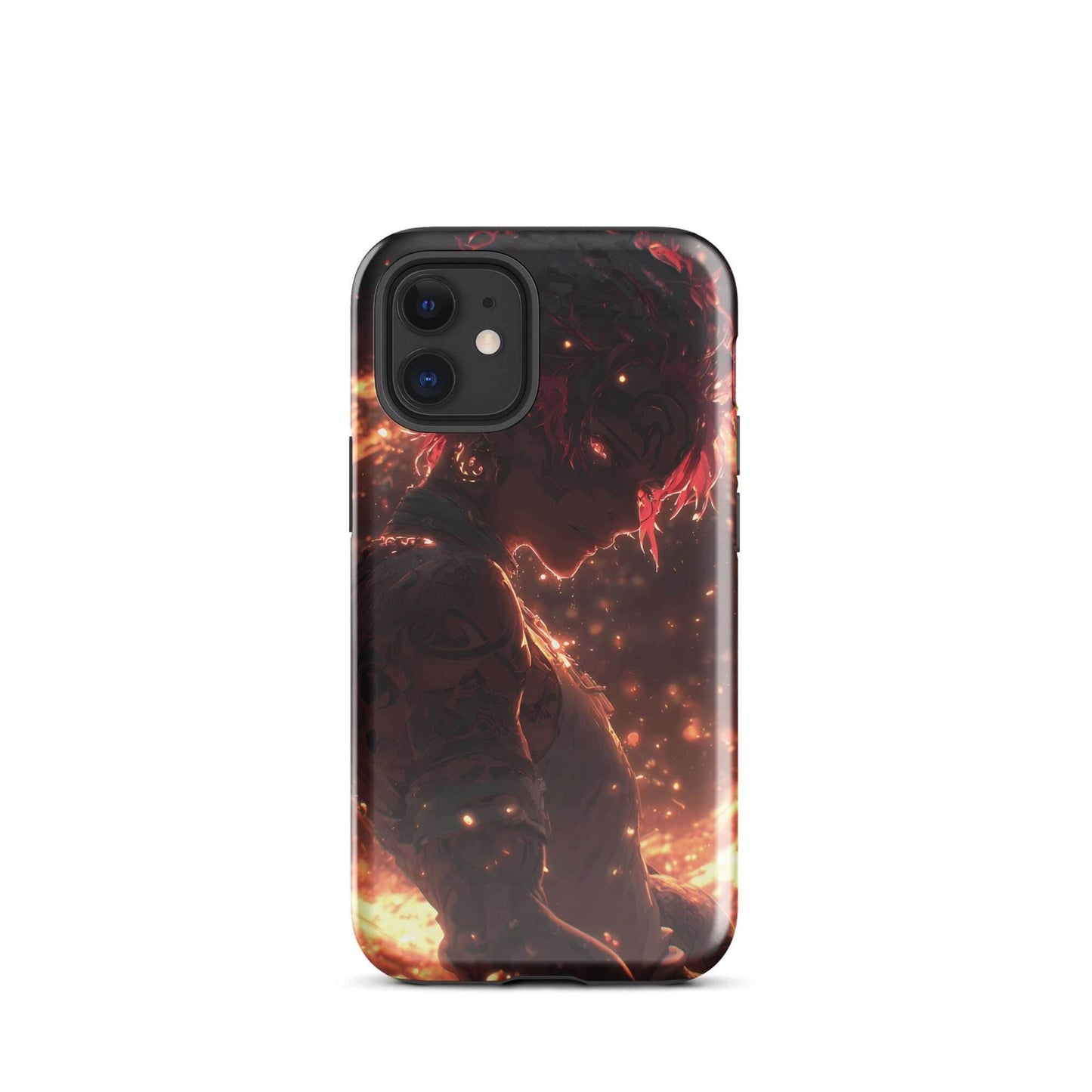 Kaelen, The Emberheart, Premium Original Anime Character Art Tough Case for iPhone® - Chromavolt