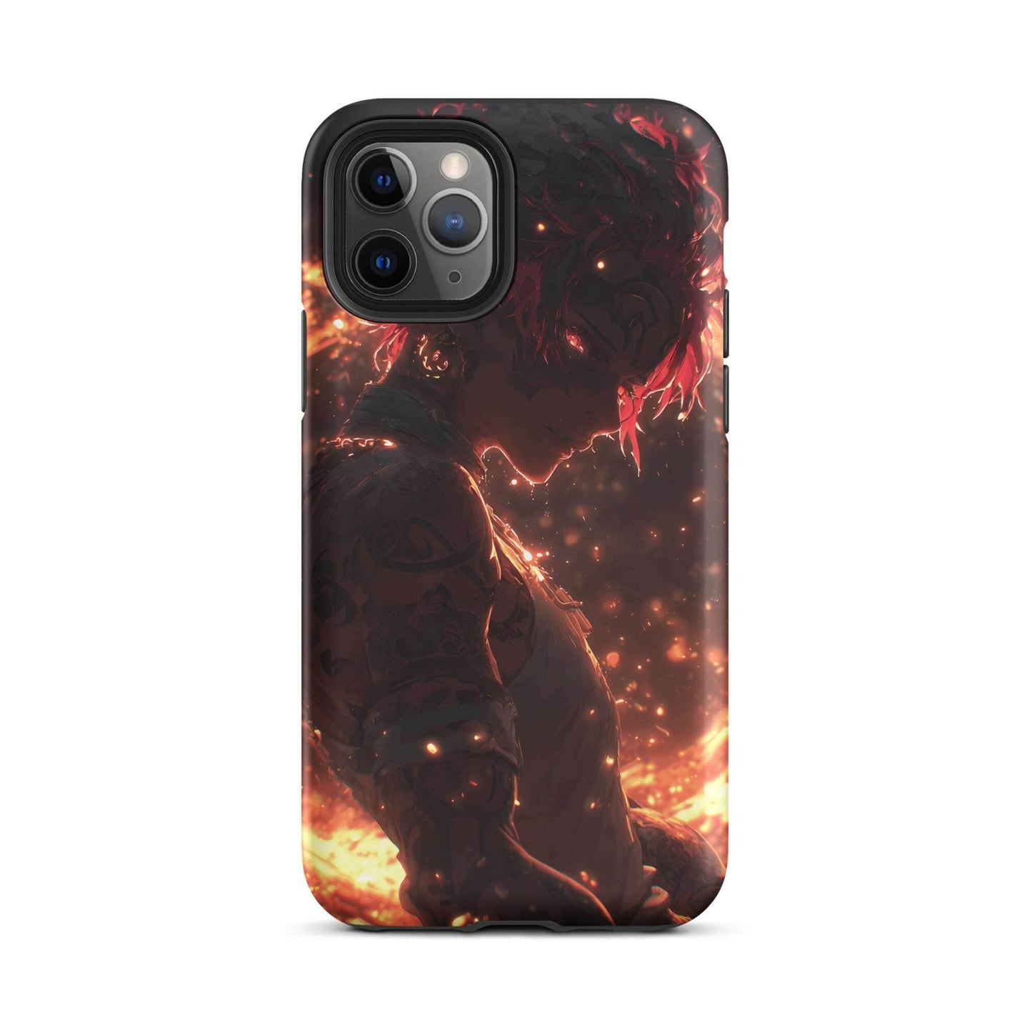 Kaelen, The Emberheart, Premium Original Anime Character Art Tough Case for iPhone® - Chromavolt