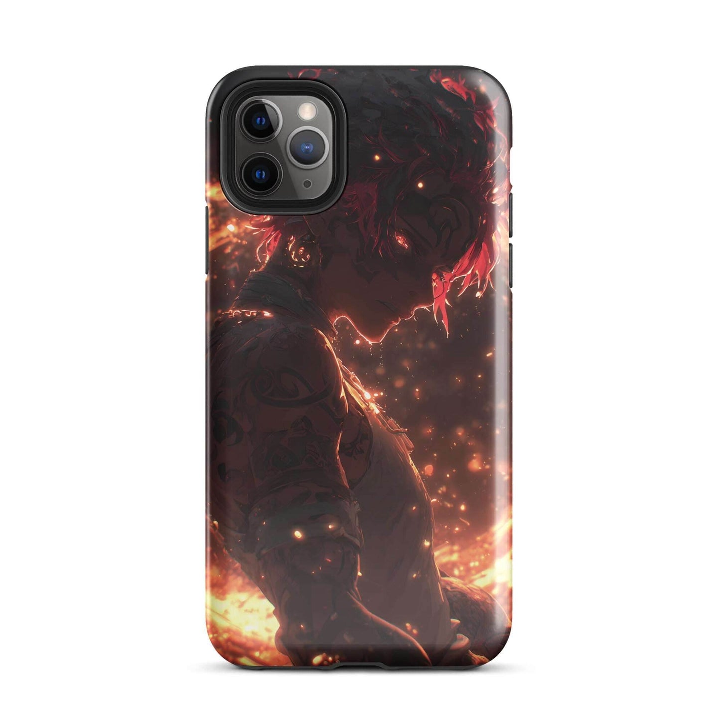 Kaelen, The Emberheart, Premium Original Anime Character Art Tough Case for iPhone® - Chromavolt