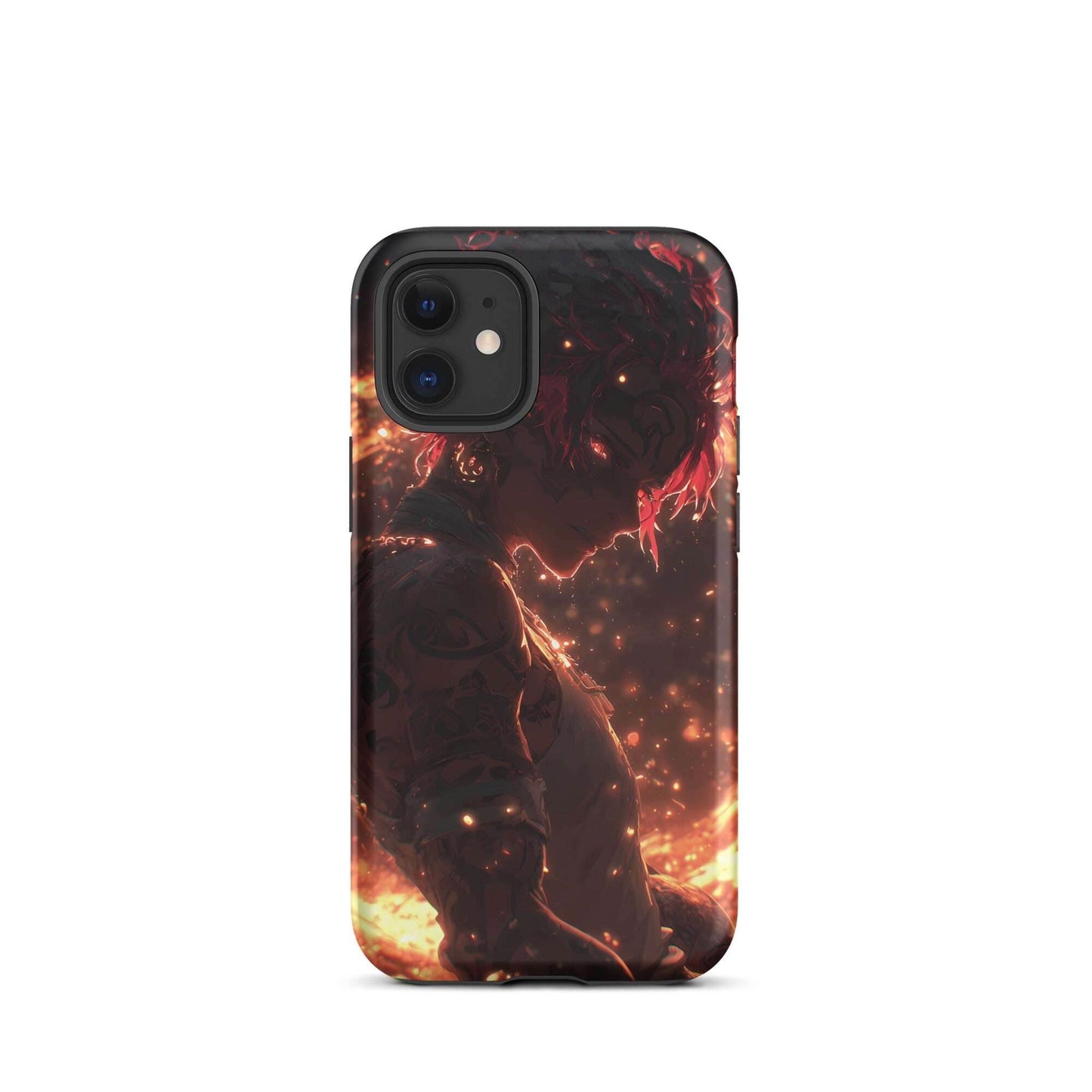 Kaelen, The Emberheart, Premium Original Anime Character Art Tough Case for iPhone® - Chromavolt