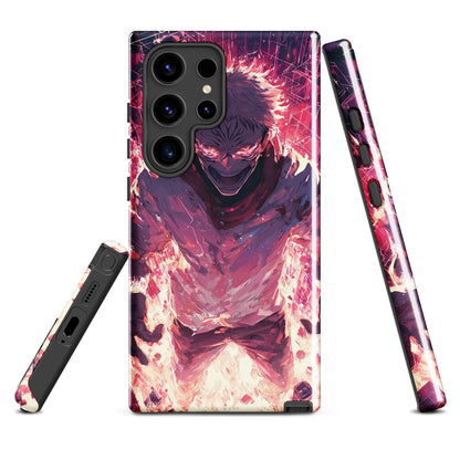 Ryomen Sukuna Samsung Phone Case, Jujutsu Kaisen Anime Fan Art - Chromavolt
