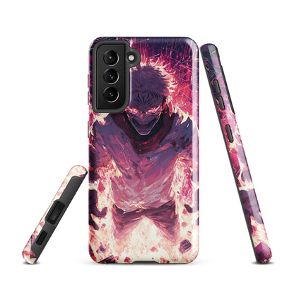 Ryomen Sukuna Samsung Phone Case, Jujutsu Kaisen Anime Fan Art - Chromavolt