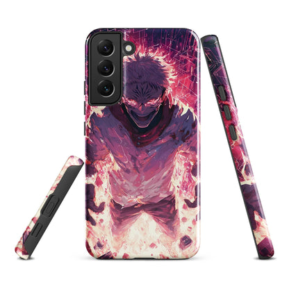 Ryomen Sukuna Samsung Phone Case, Jujutsu Kaisen Anime Fan Art - Chromavolt