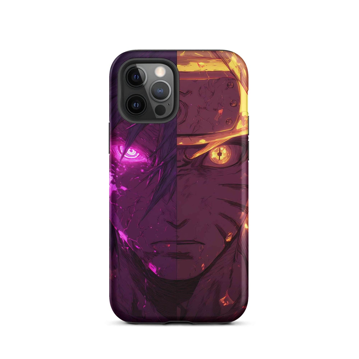 Sasuke Uchiha and Naruto Uzumaki, Naruto Shippuden Anime Tough Case for iPhone - Chromavolt