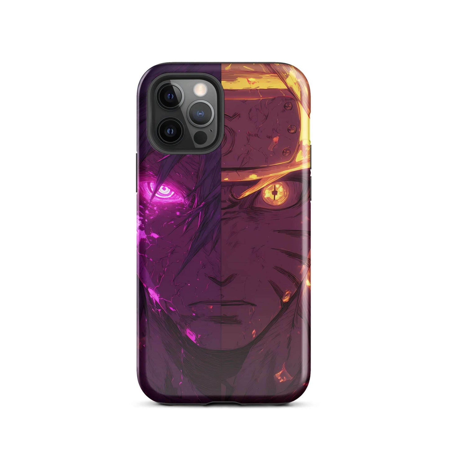 Sasuke Uchiha and Naruto Uzumaki, Naruto Shippuden Anime Tough Case for iPhone - Chromavolt
