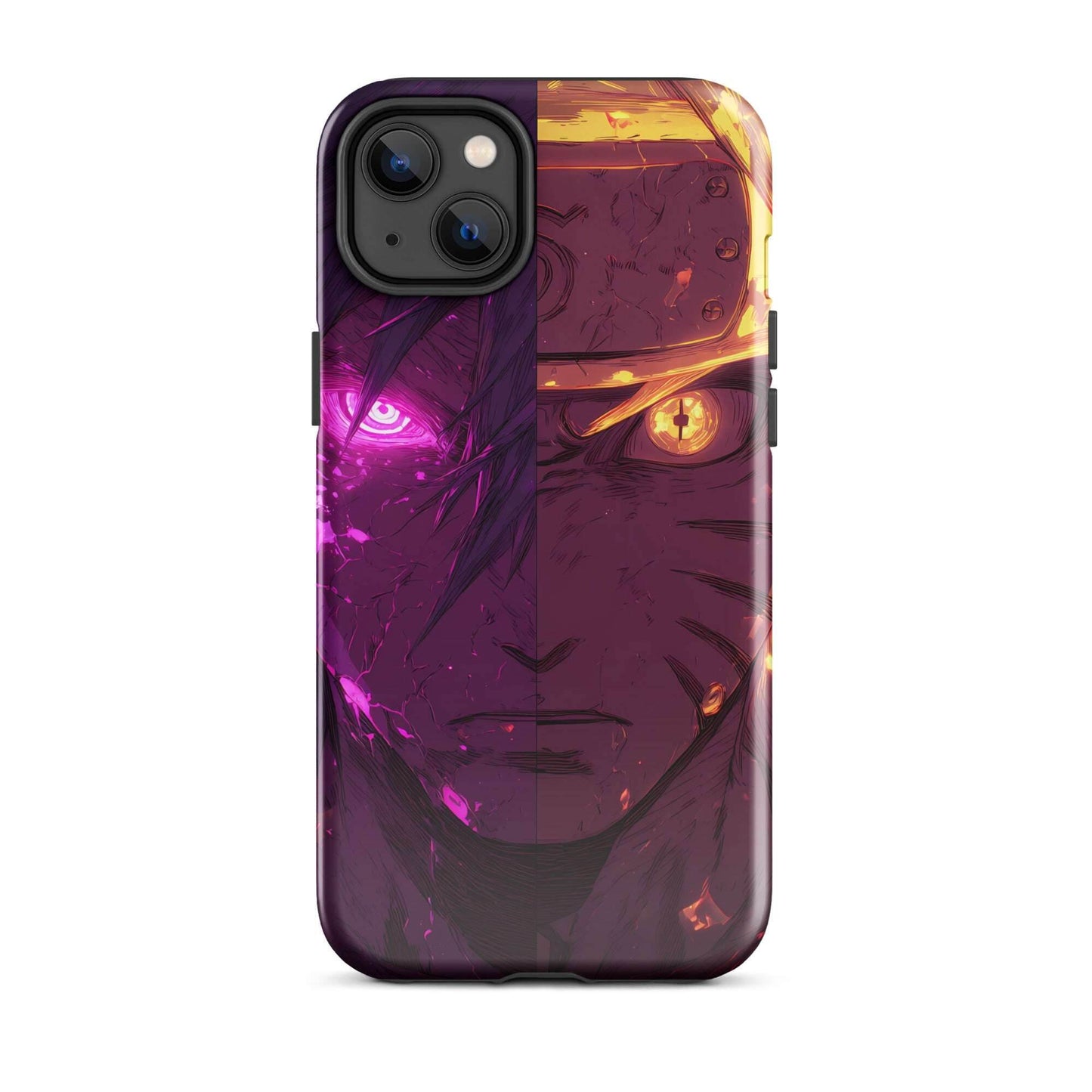 Sasuke Uchiha and Naruto Uzumaki, Naruto Shippuden Anime Tough Case for iPhone - Chromavolt