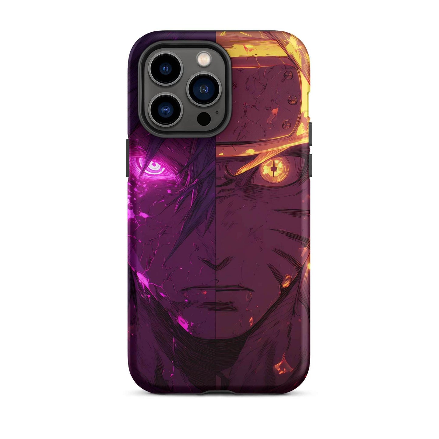 Sasuke Uchiha and Naruto Uzumaki, Naruto Shippuden Anime Tough Case for iPhone - Chromavolt
