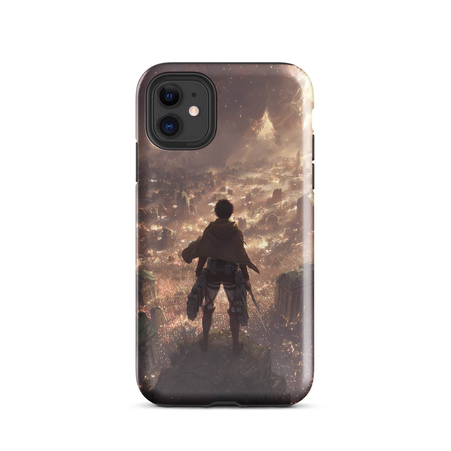 Eren Jaeger, Attack On Titan Anime Fan Art Tough Case for iPhone® - Chromavolt