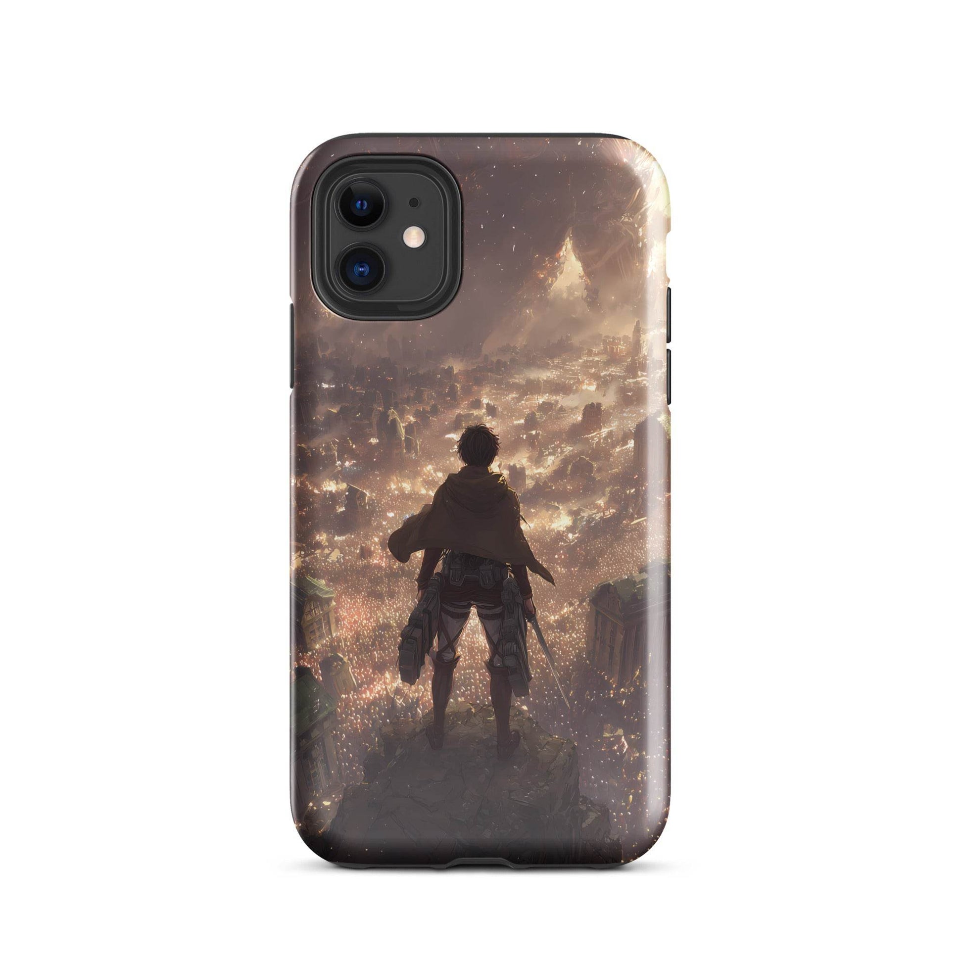 Eren Jaeger, Attack On Titan Anime Fan Art Tough Case for iPhone® - Chromavolt