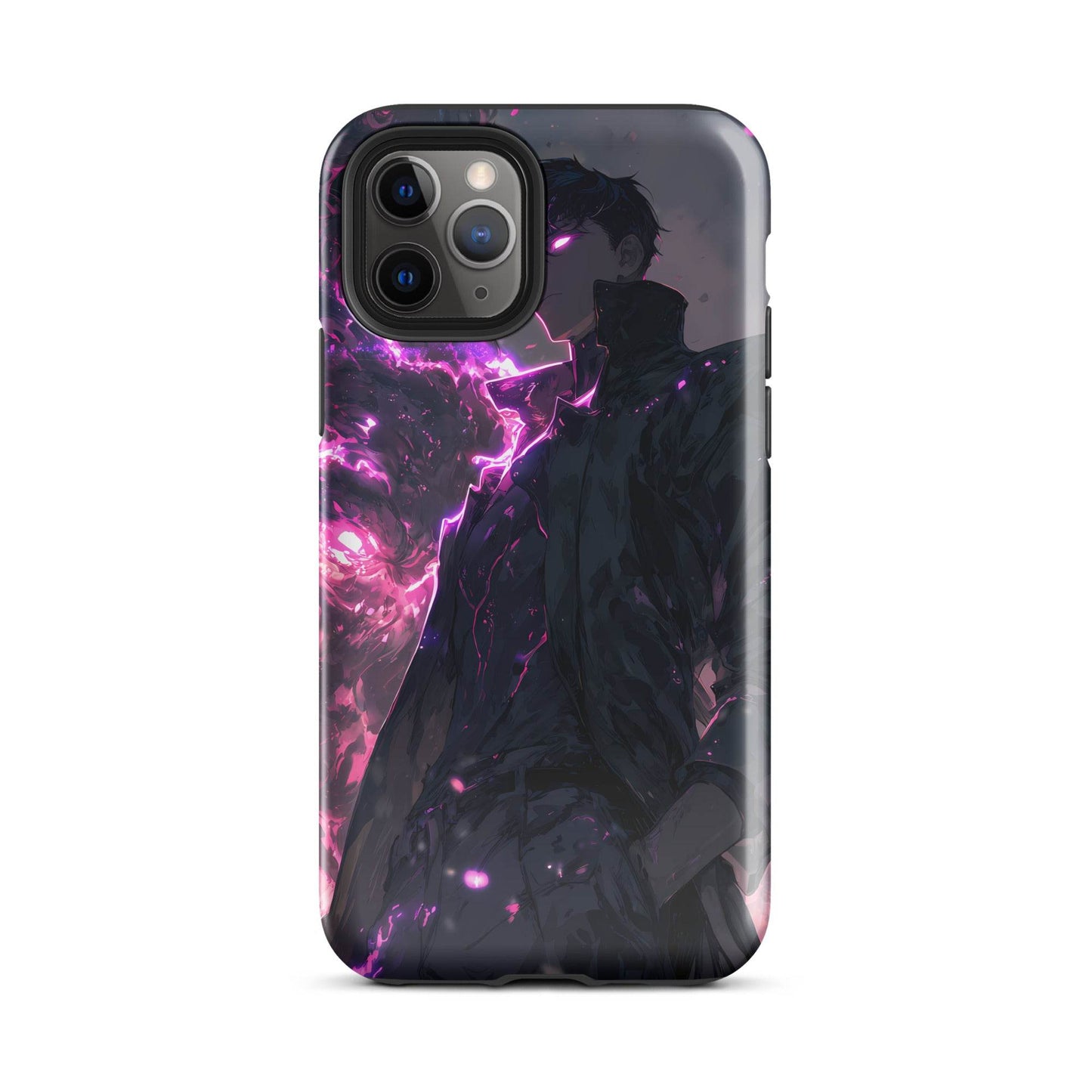Solo Leveling Sung Jinwoo Shadow Monarch Anime Fan Art Tough Case for iPhone® - Chromavolt