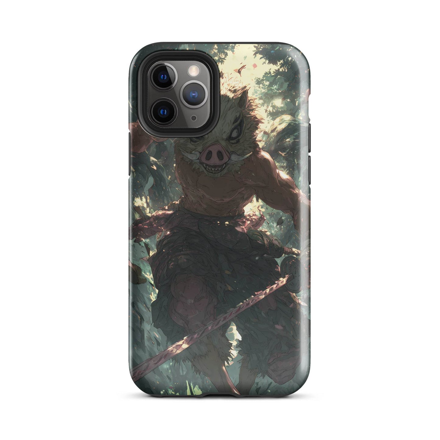 Inosuke Hashibira Demon Slayer Anime Fan Art Tough Case for iPhone® - Chromavolt