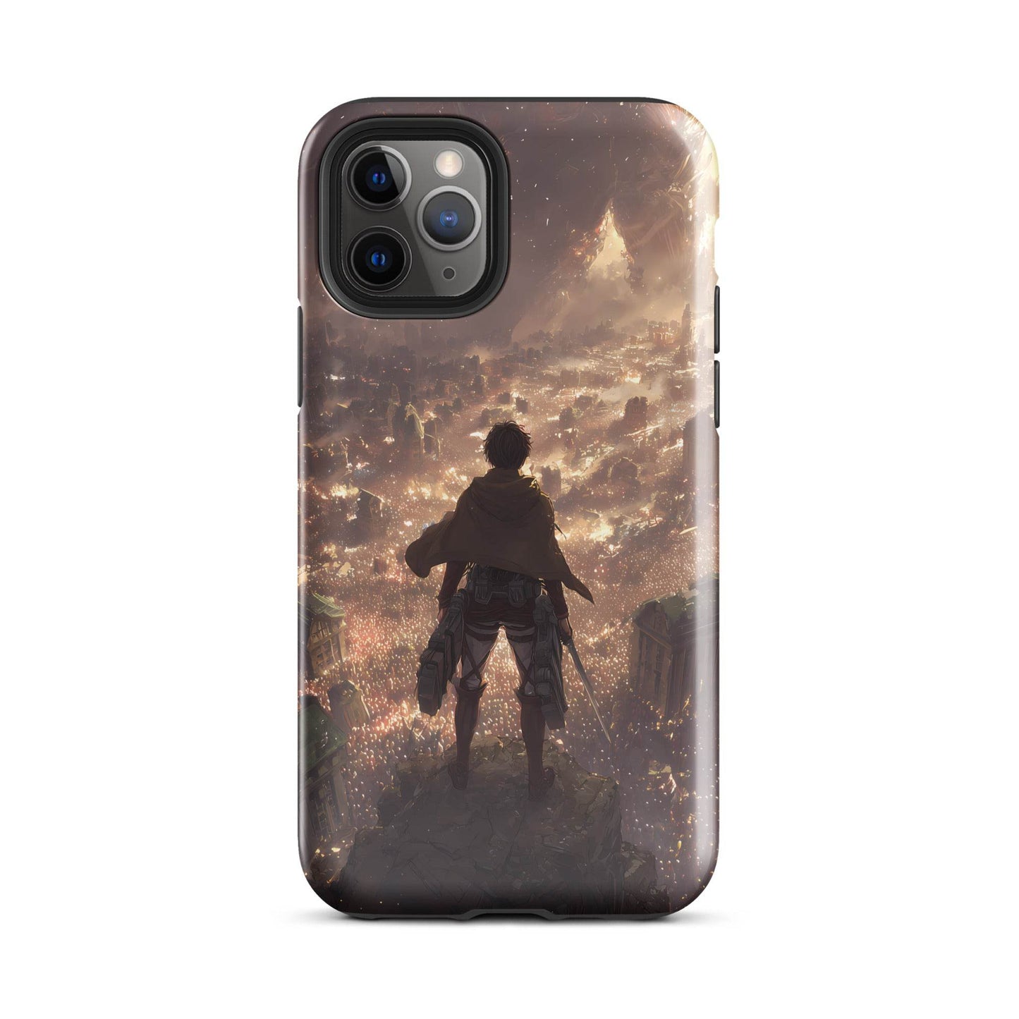 Eren Jaeger, Attack On Titan Anime Fan Art Tough Case for iPhone® - Chromavolt