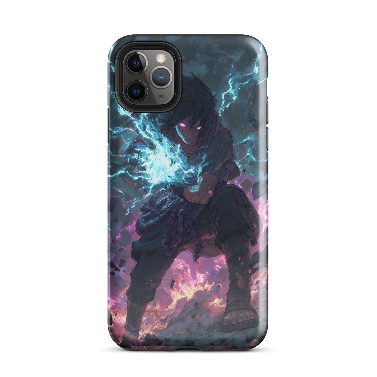 Sasuke Uchiha Chidori, Naruto Shippuden Tough Case for iPhone® - Chromavolt
