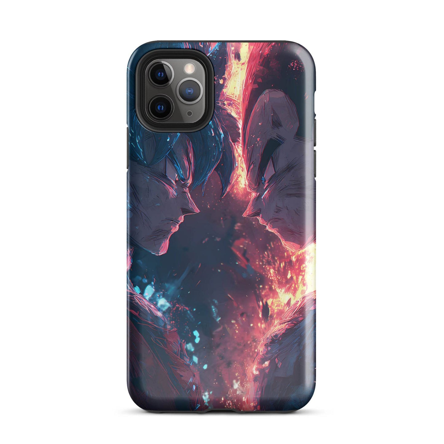 Goku Vs Vegeta, Dragon Ball Z Anime Fan Art Tough Case for iPhone® - Chromavolt