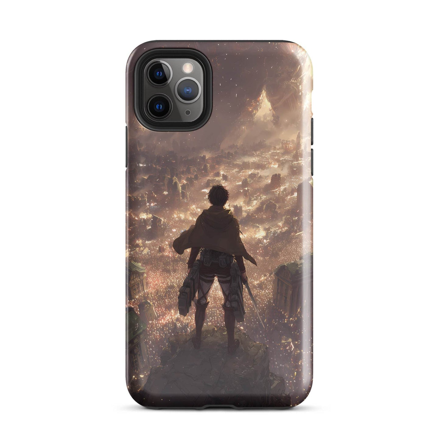 Eren Jaeger, Attack On Titan Anime Fan Art Tough Case for iPhone® - Chromavolt