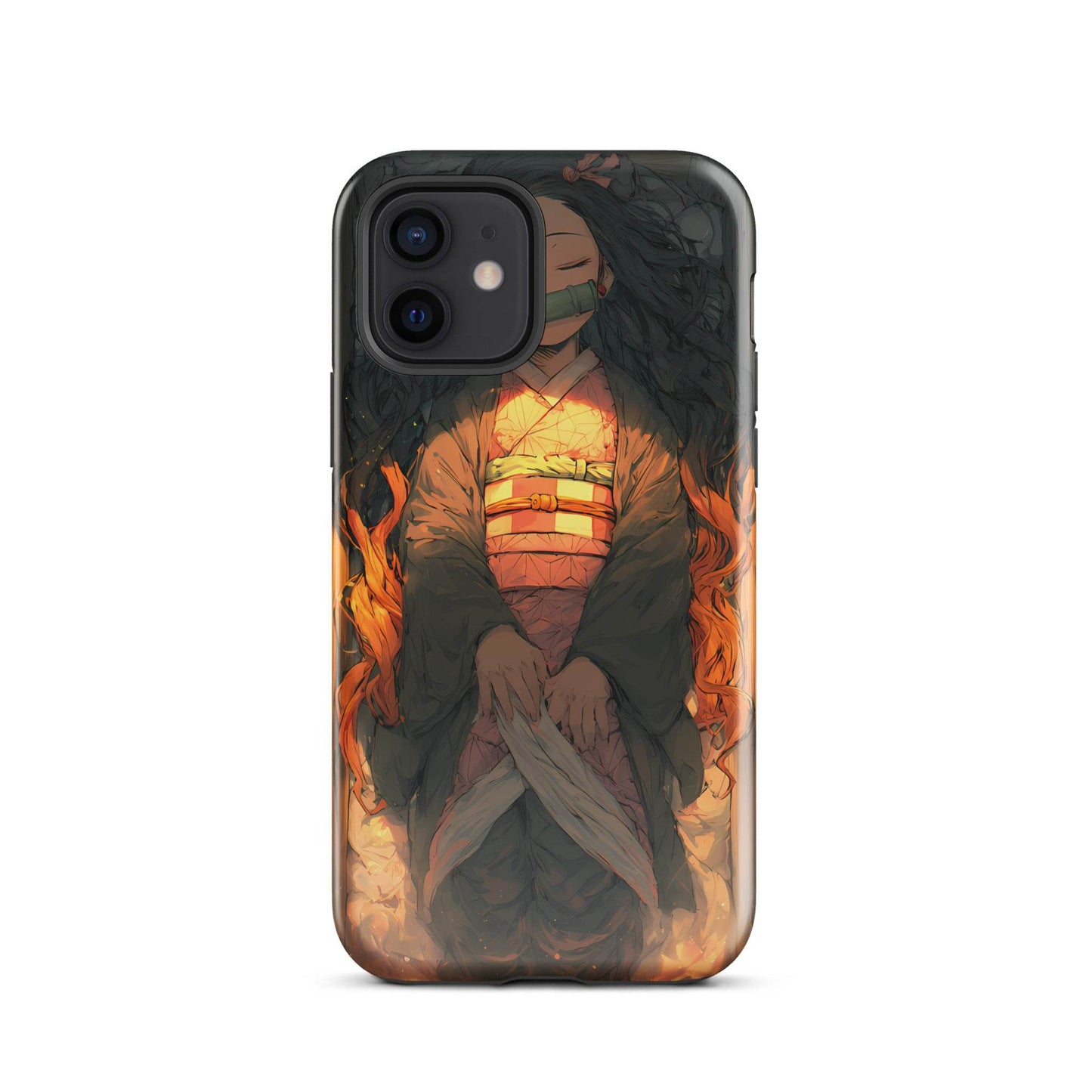 Sleeping Nezuko, Demon Slayer Anime Tough Case for iPhone® - Chromavolt