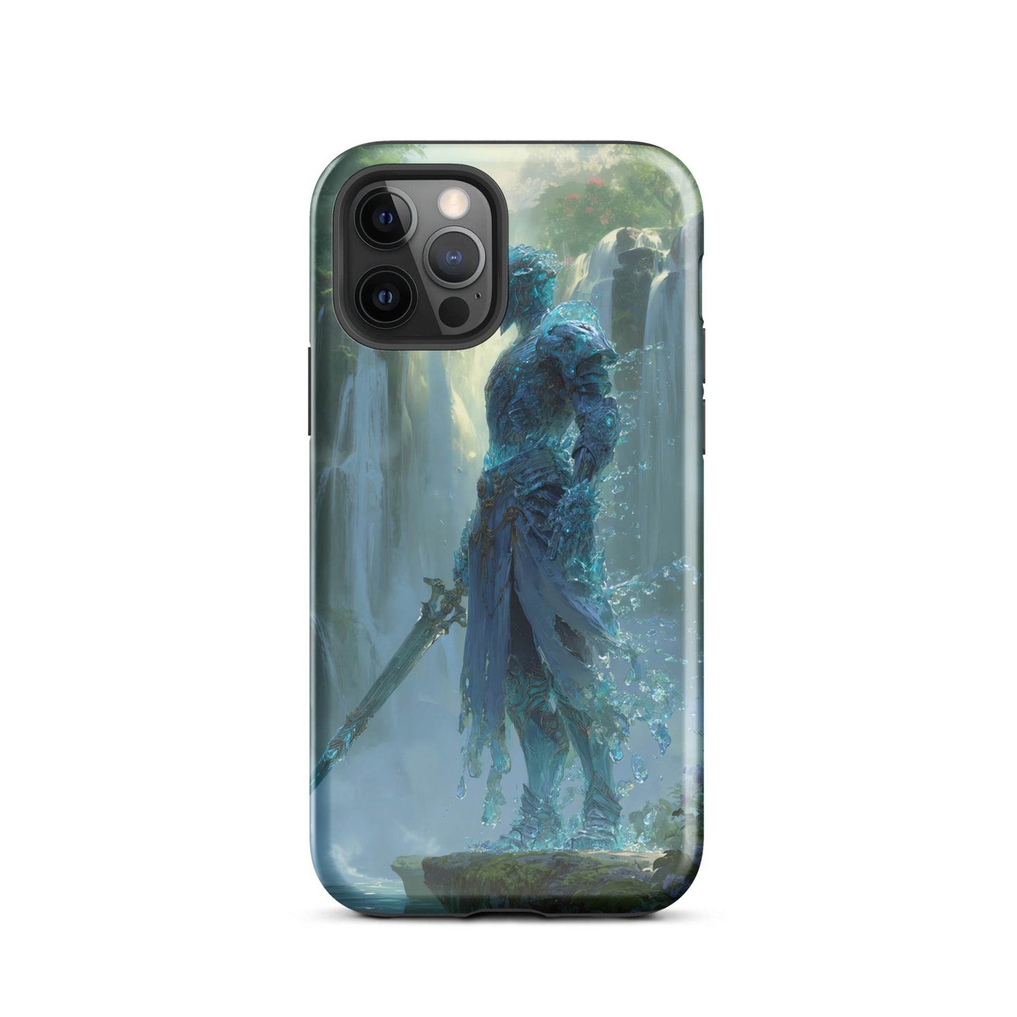 Water Elemental Knight, Original Anime Art Tough Case for iPhone® - Chromavolt