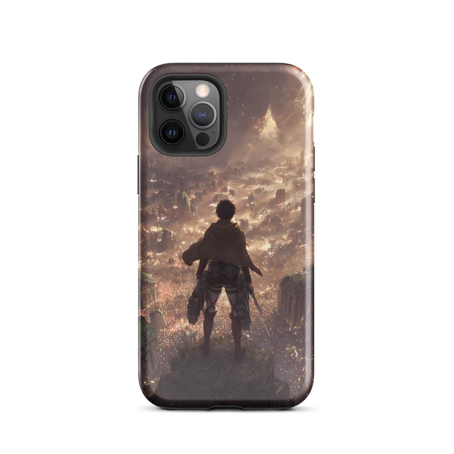 Eren Jaeger, Attack On Titan Anime Fan Art Tough Case for iPhone® - Chromavolt