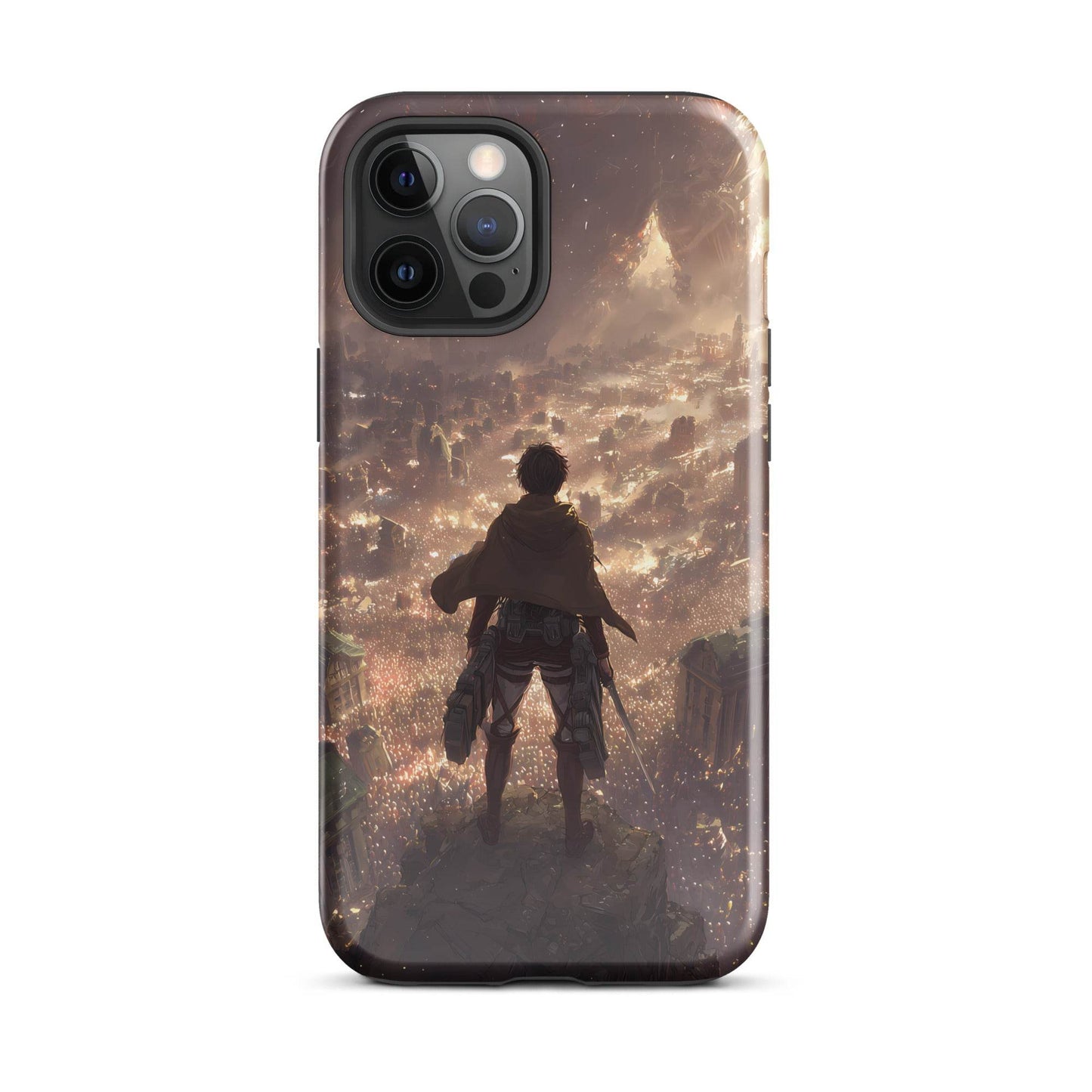 Eren Jaeger, Attack On Titan Anime Fan Art Tough Case for iPhone® - Chromavolt