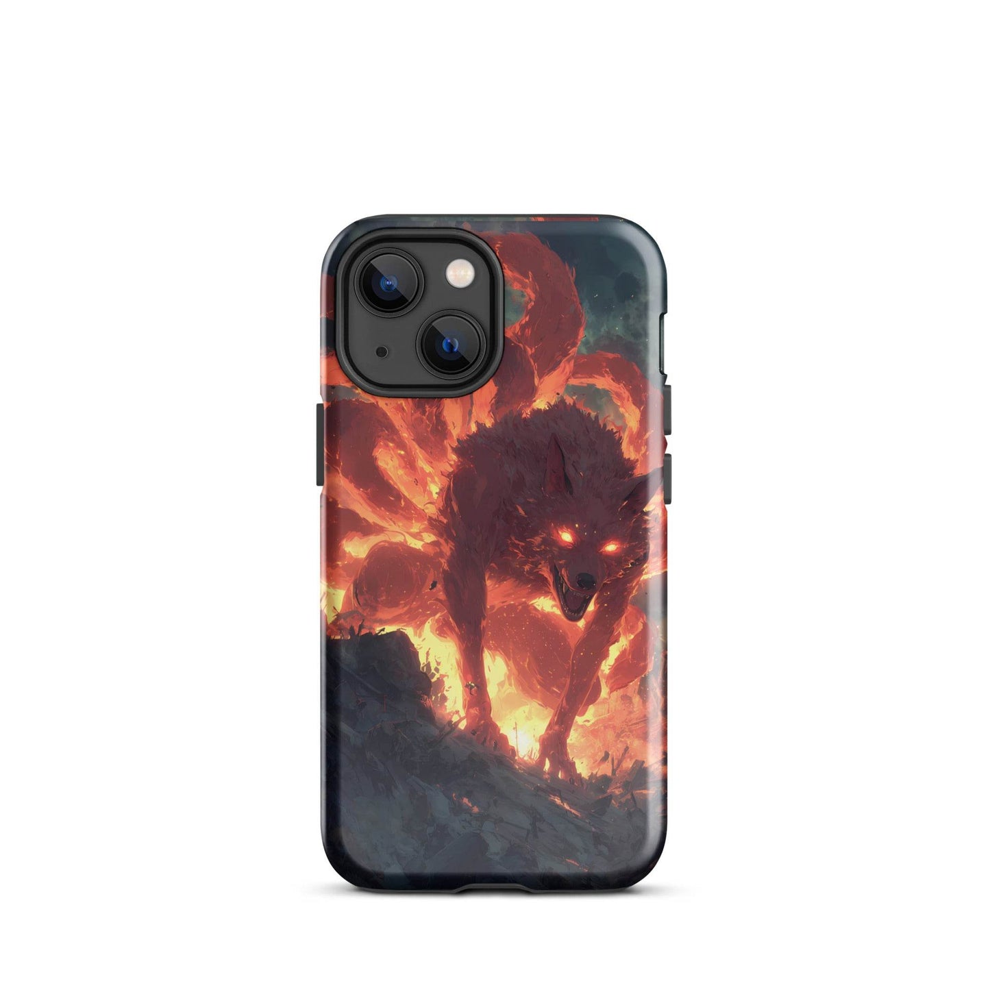 Kurama Nine Tailed Fox, Naruto Shippuden Fan Art Tough Case for iPhone® - Chromavolt