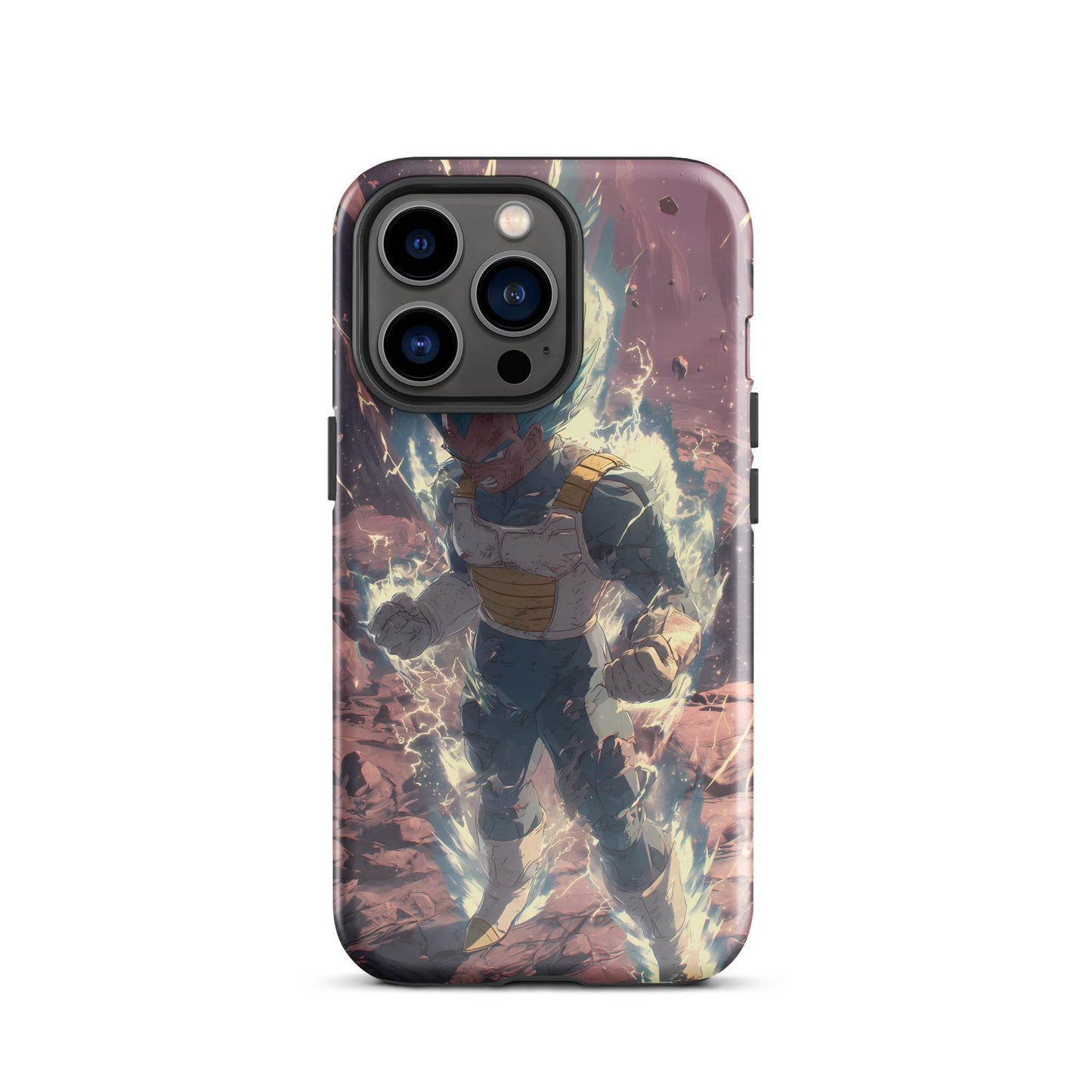 Super Saiyan Blue Vegeta, Dragon Ball Super Anime Fan Art Tough Case for iPhone® - Chromavolt