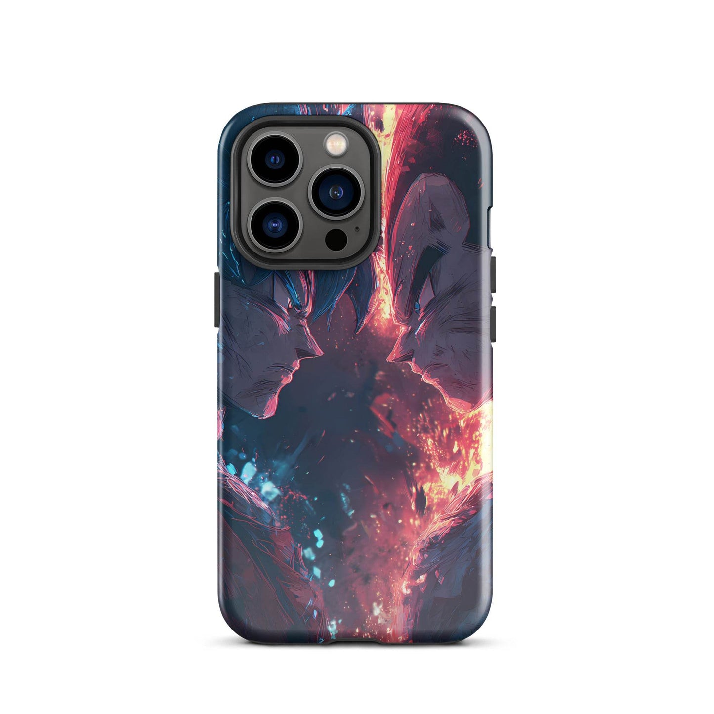 Goku Vs Vegeta, Dragon Ball Z Anime Fan Art Tough Case for iPhone® - Chromavolt
