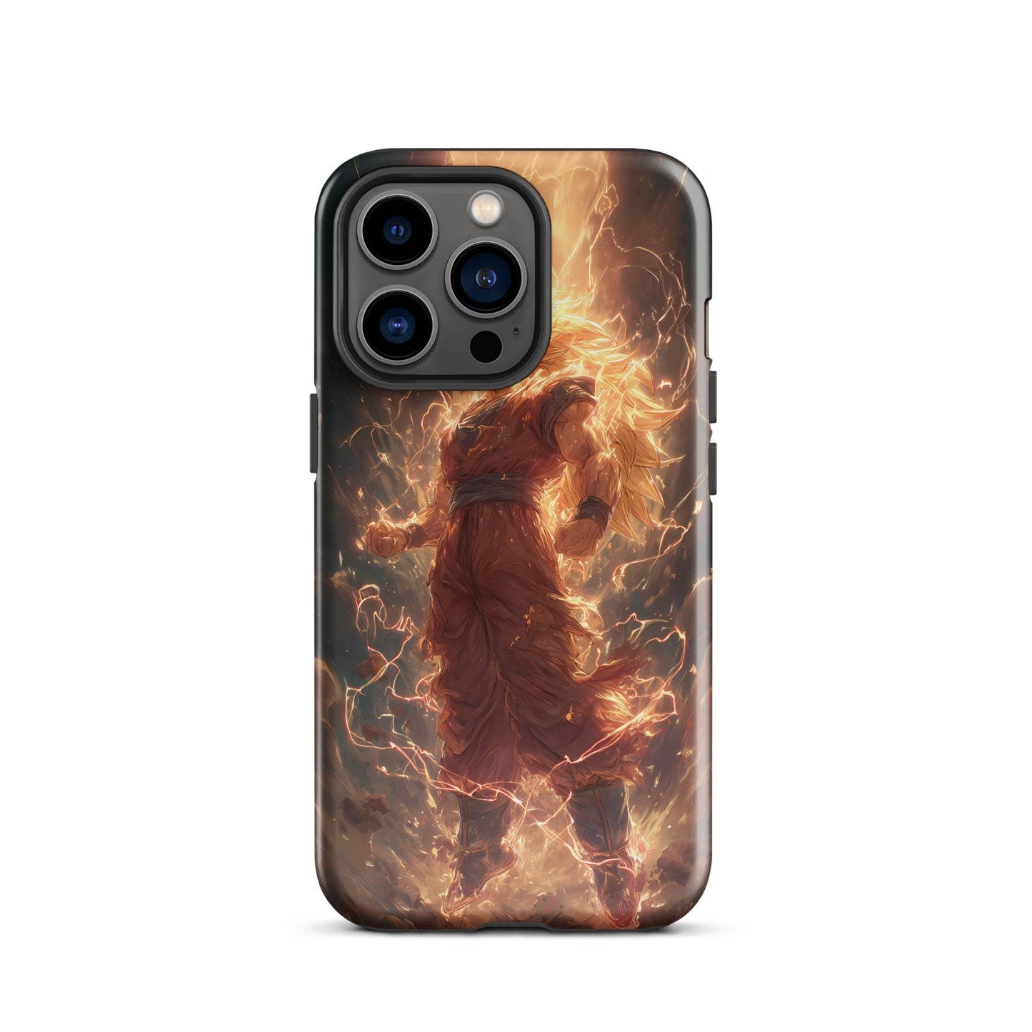Super Saiyan 3 Goku, Dragon Ball Z Anime Fan Art Tough Case for iPhone® - Chromavolt