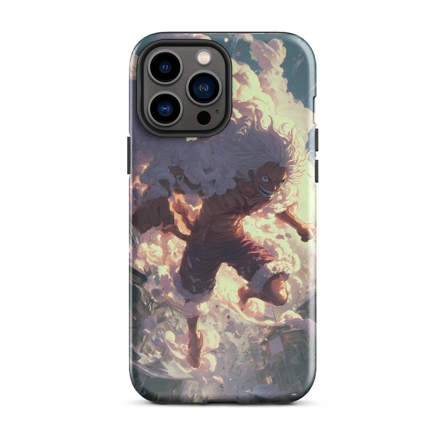 Monkey D Luffy Gear 5 Sun God Nika, One Piece Anime Tough Case for iPhone® - Chromavolt