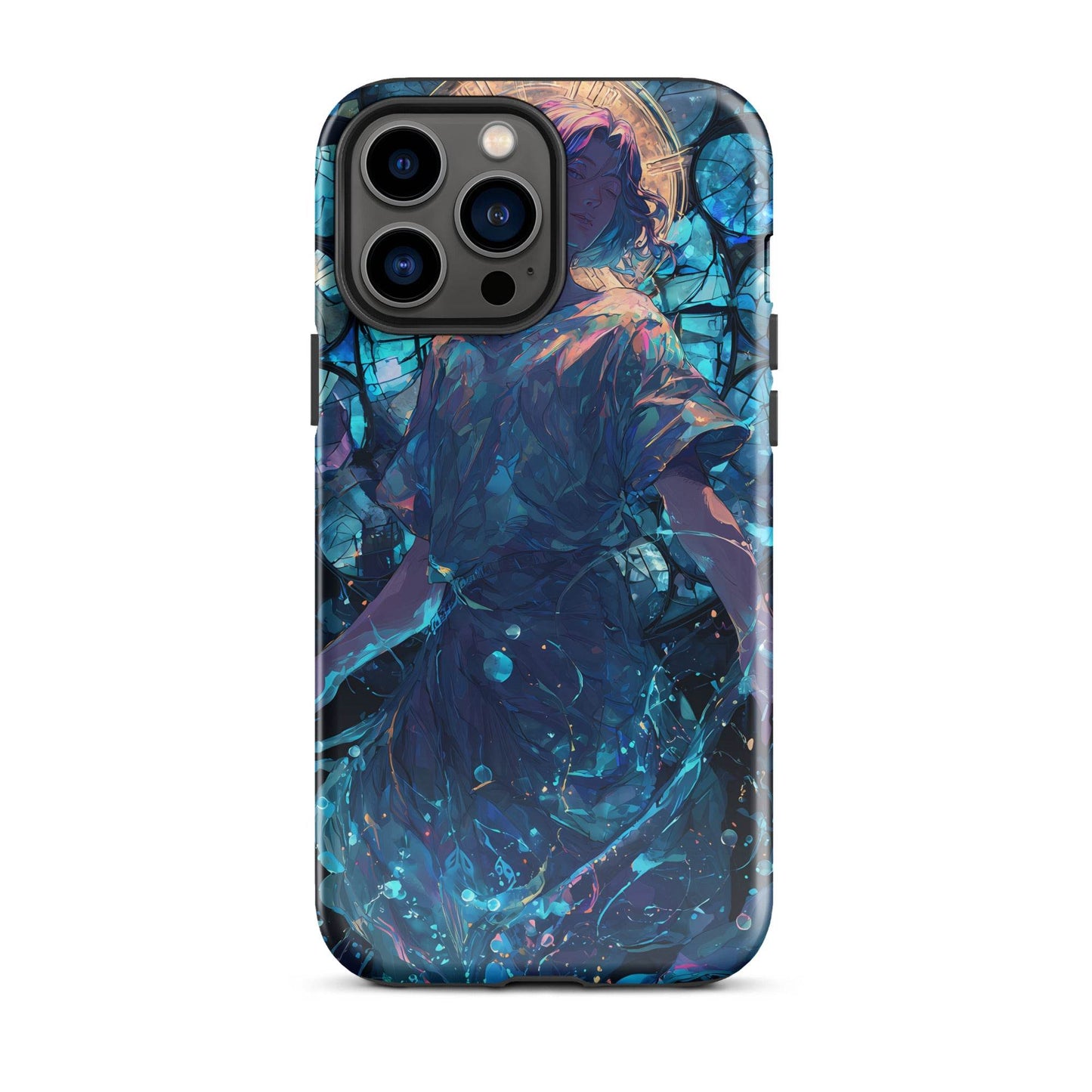 Aquarius Zodiac Sign Fan Art Tough Case for iPhone® - Chromavolt