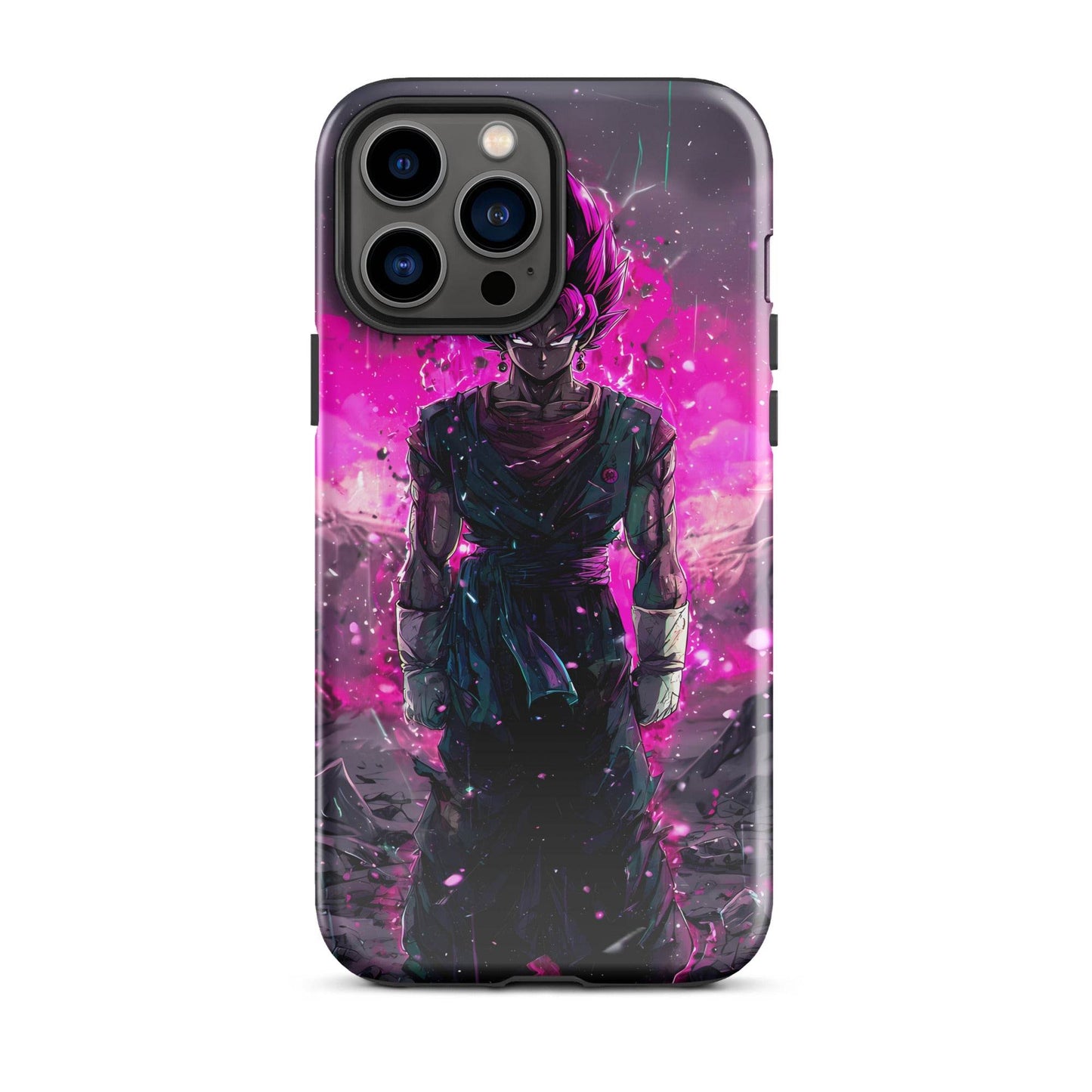Super Saiyan Blue and Pink Rose Vegito, Dragon Ball Super Anime Fan Art Tough Case for iPhone® - Chromavolt
