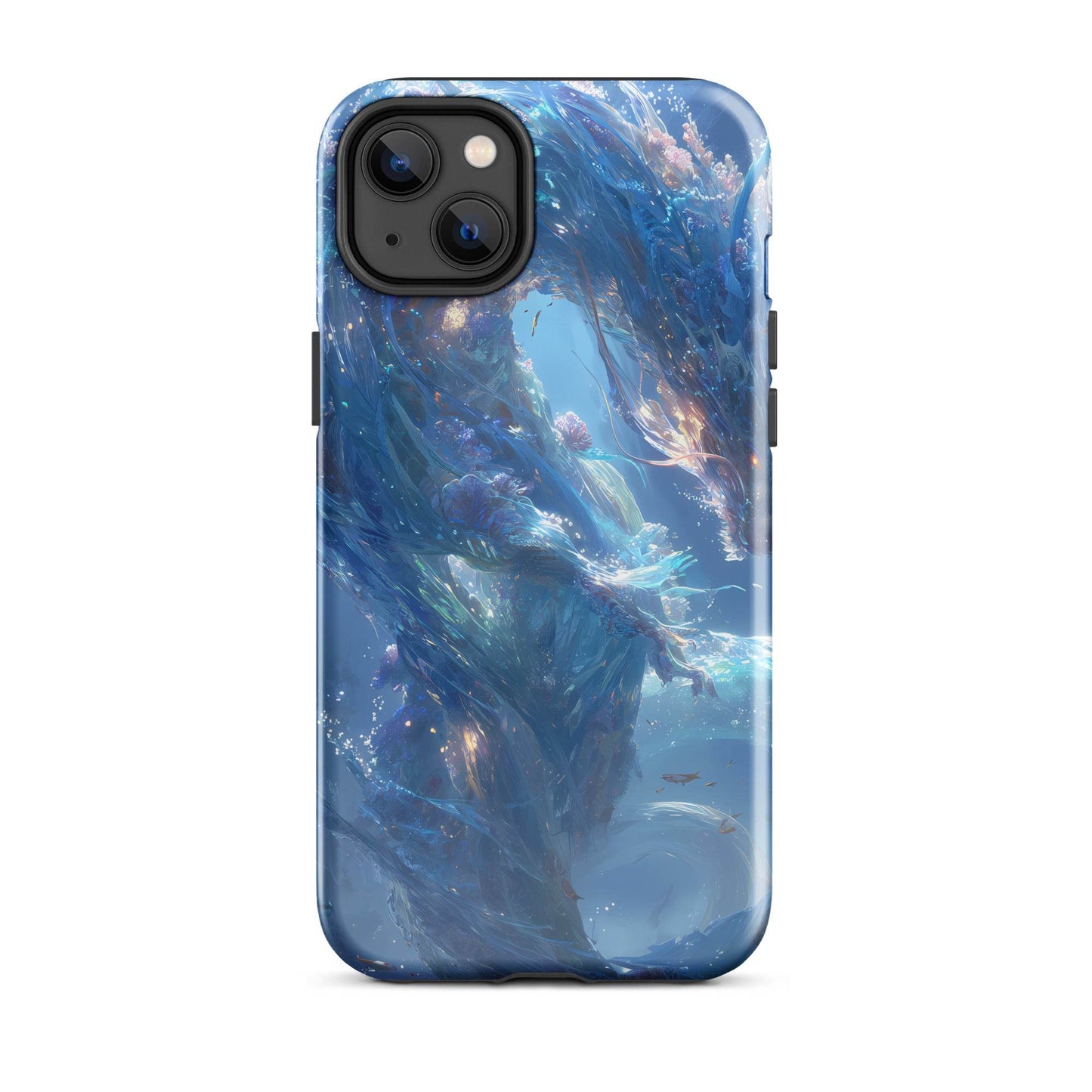 Water Dragon: The Serpent of Serenity Tough Case for iPhone® - Chromavolt