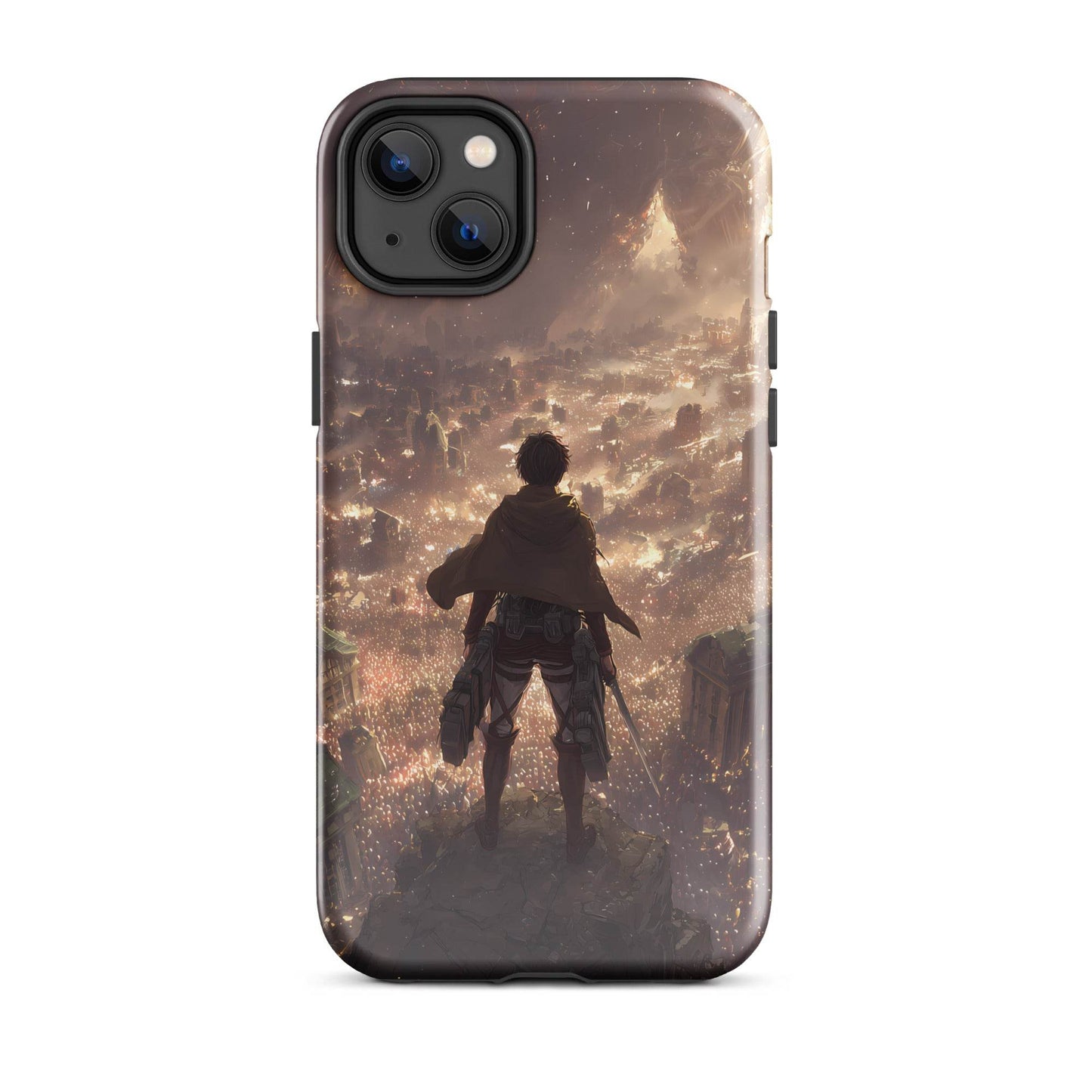 Eren Jaeger, Attack On Titan Anime Fan Art Tough Case for iPhone® - Chromavolt