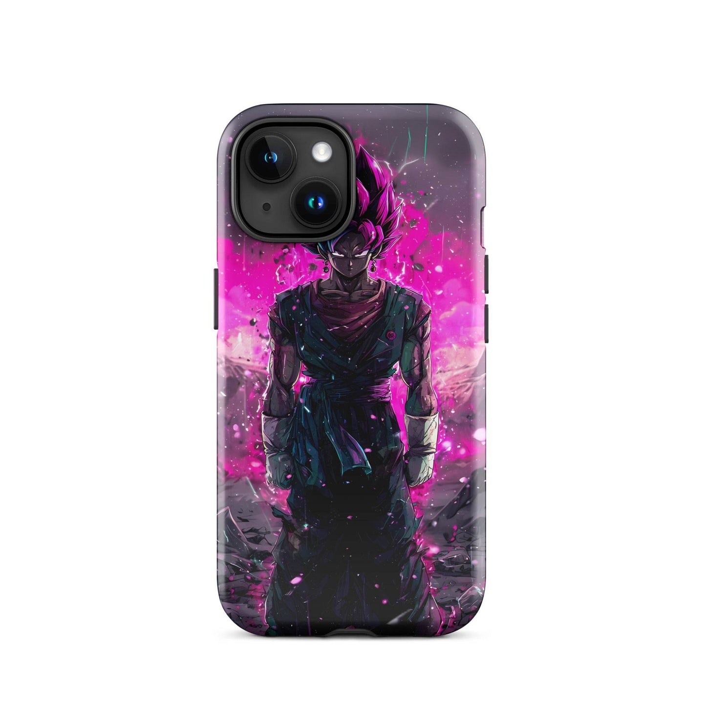 Super Saiyan Blue and Pink Rose Vegito, Dragon Ball Super Anime Fan Art Tough Case for iPhone® - Chromavolt