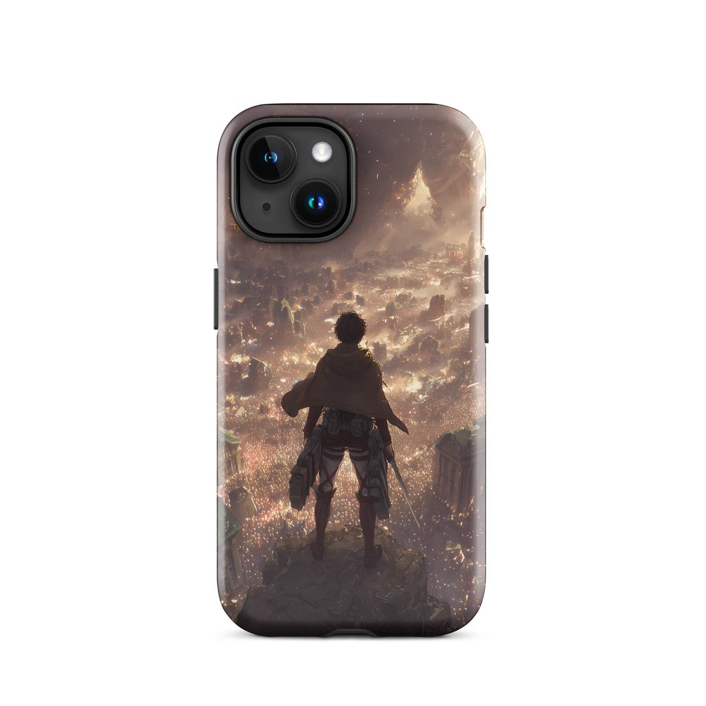 Eren Jaeger, Attack On Titan Anime Fan Art Tough Case for iPhone® - Chromavolt