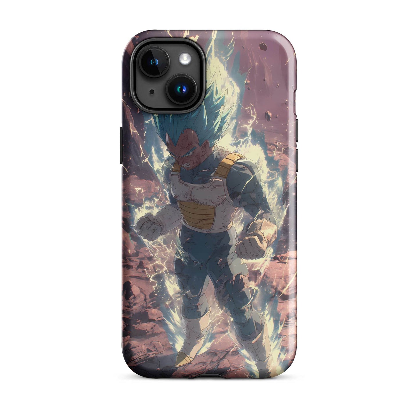 Super Saiyan Blue Vegeta, Dragon Ball Super Anime Fan Art Tough Case for iPhone® - Chromavolt