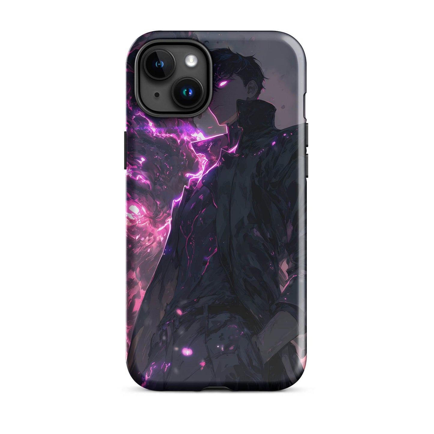 Solo Leveling Sung Jinwoo Shadow Monarch Anime Fan Art Tough Case for iPhone® - Chromavolt