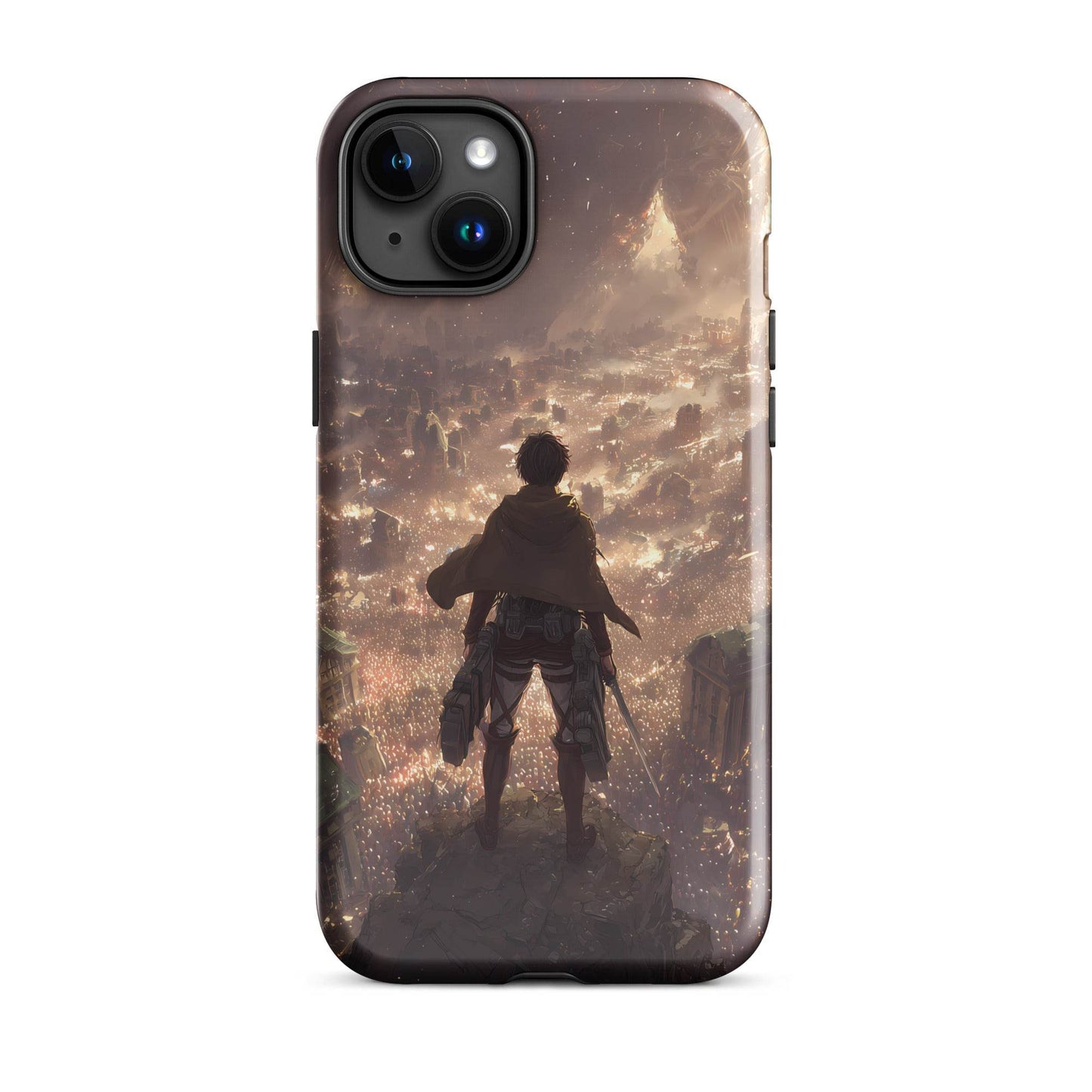 Eren Jaeger, Attack On Titan Anime Fan Art Tough Case for iPhone® - Chromavolt