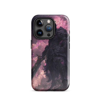 Dark Elemental Knight, Original Anime Art Tough Case for iPhone® - Chromavolt