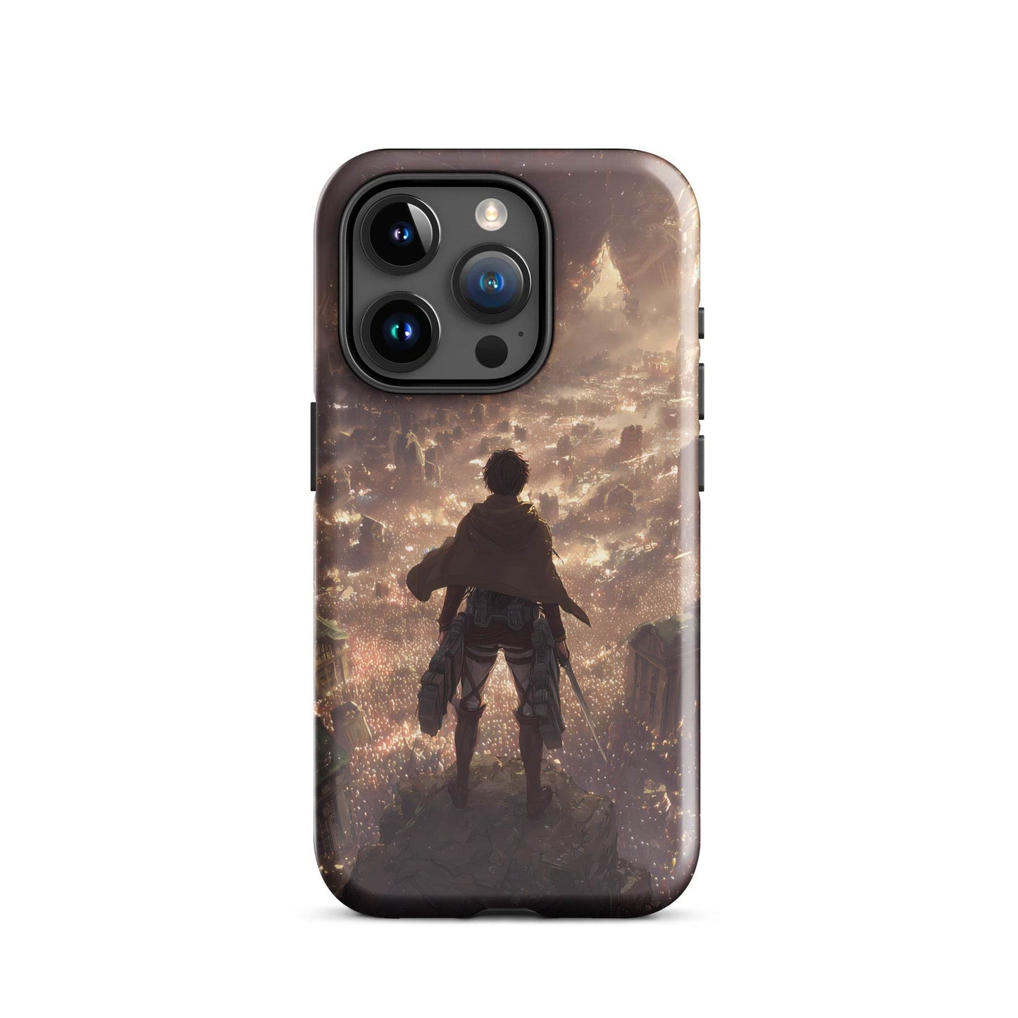 Eren Jaeger, Attack On Titan Anime Fan Art Tough Case for iPhone® - Chromavolt
