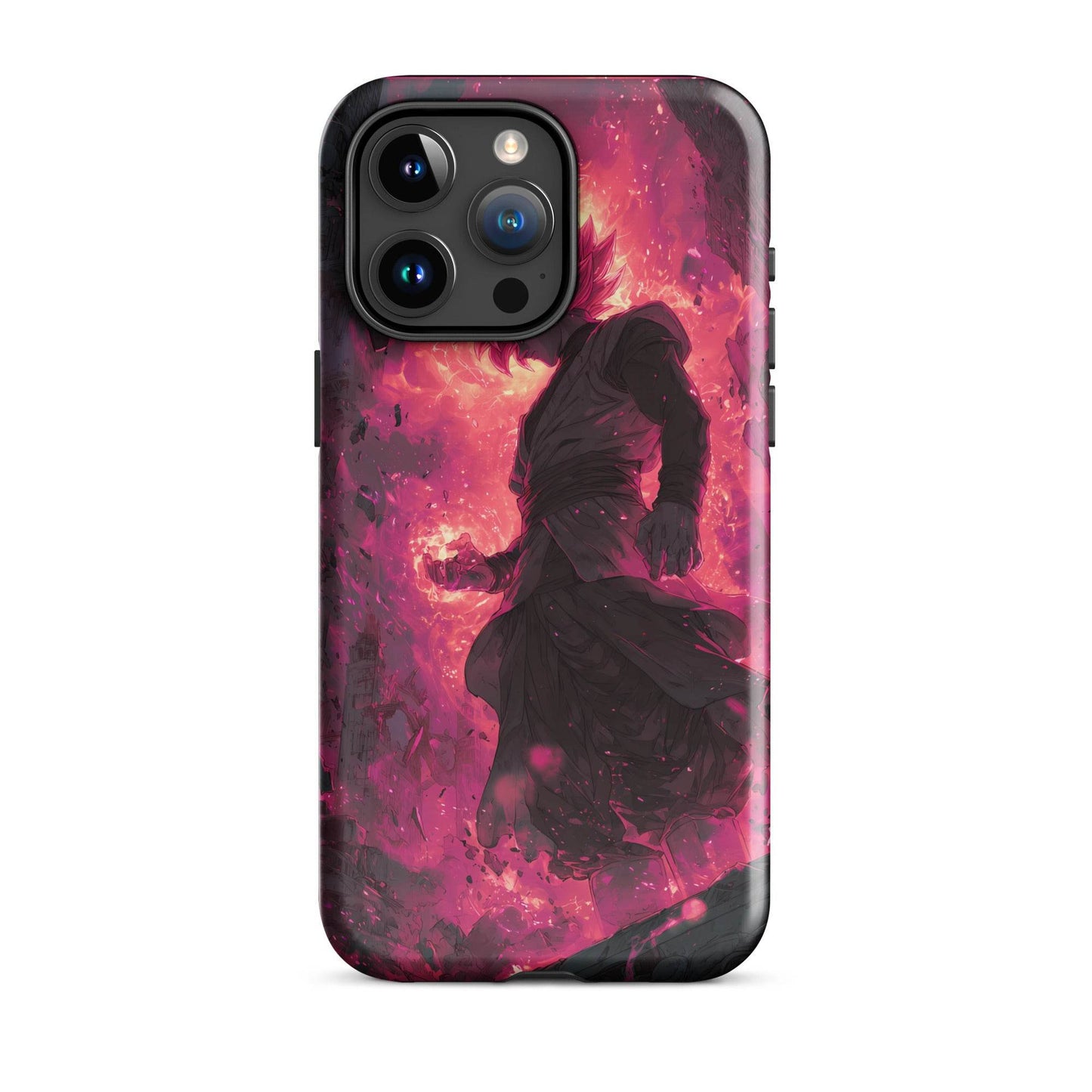 Zamasu Goku Black, Pink Rose Super Saiyan Dragon Ball Tough Case for iPhone® - Chromavolt