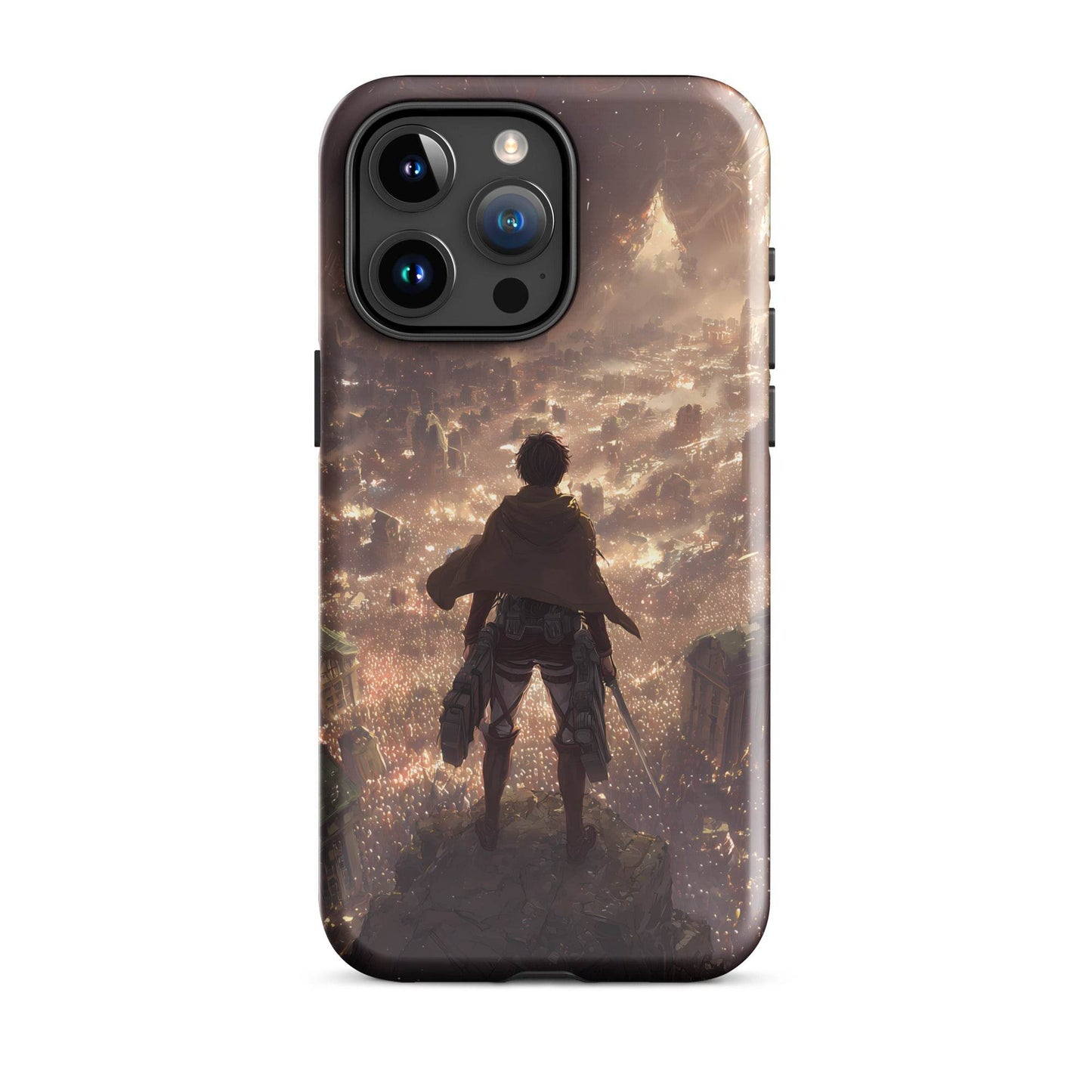Eren Jaeger, Attack On Titan Anime Fan Art Tough Case for iPhone® - Chromavolt