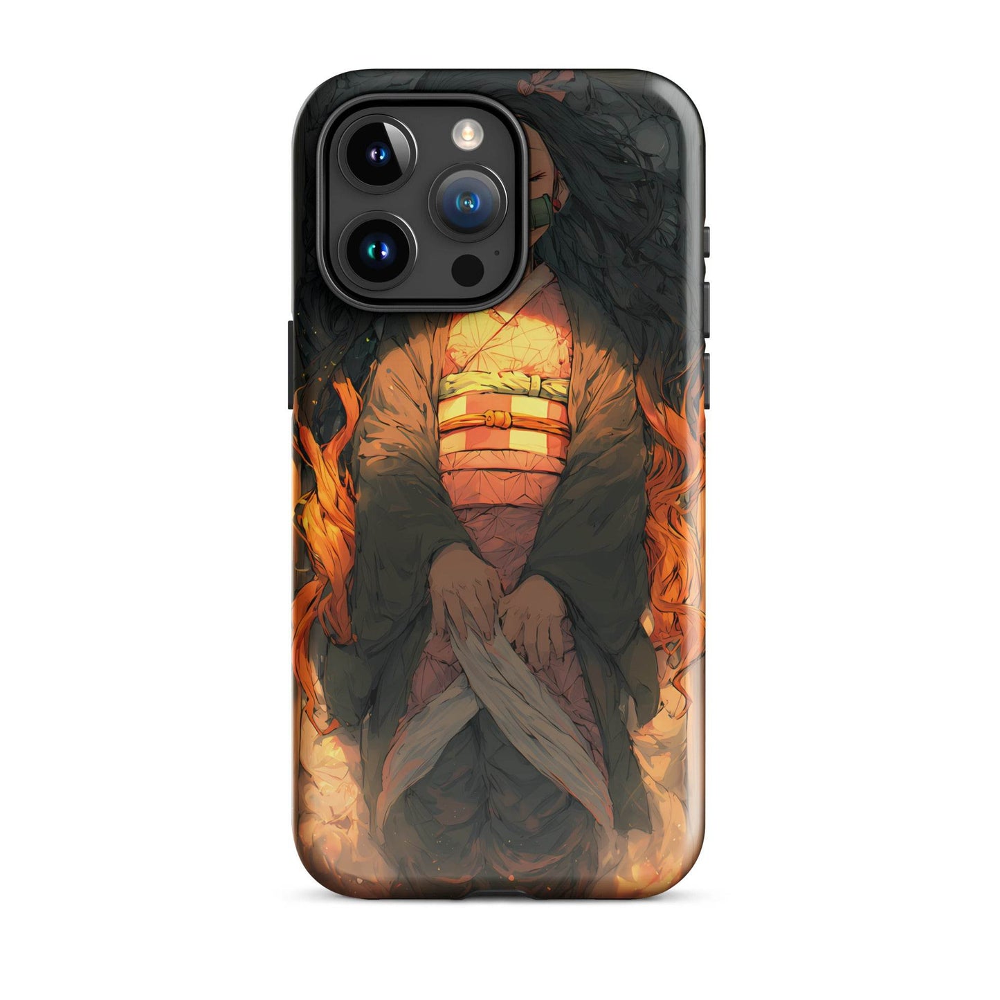 Sleeping Nezuko, Demon Slayer Anime Tough Case for iPhone® - Chromavolt